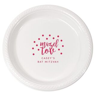 Confetti Mazel Tov<br> Plastic Plates